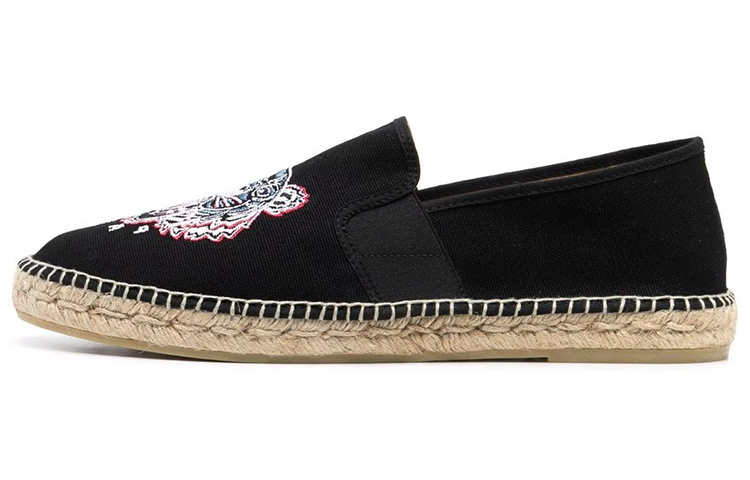 Kenzo Logo Embroidered Woven Shoes 'Black'