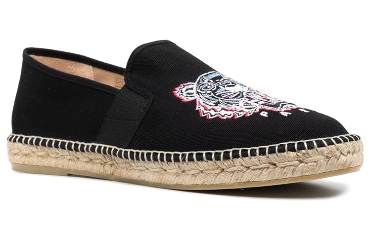 Kenzo Logo Embroidered Woven Shoes 'Black' 圖 2