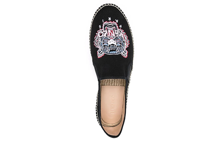 Kenzo Logo Embroidered Woven Shoes 'Black' 圖 4