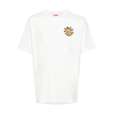 KENZO Logo Fruit Graphic Loose Fit T-Shirt Off-White FE55TS1904SG-02