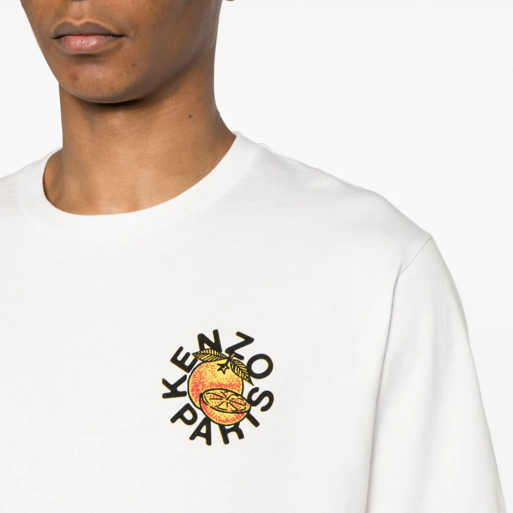 KENZO Logo Fruit Graphic Loose Fit T-Shirt  Off-White FE55TS1904SG-02 圖 6