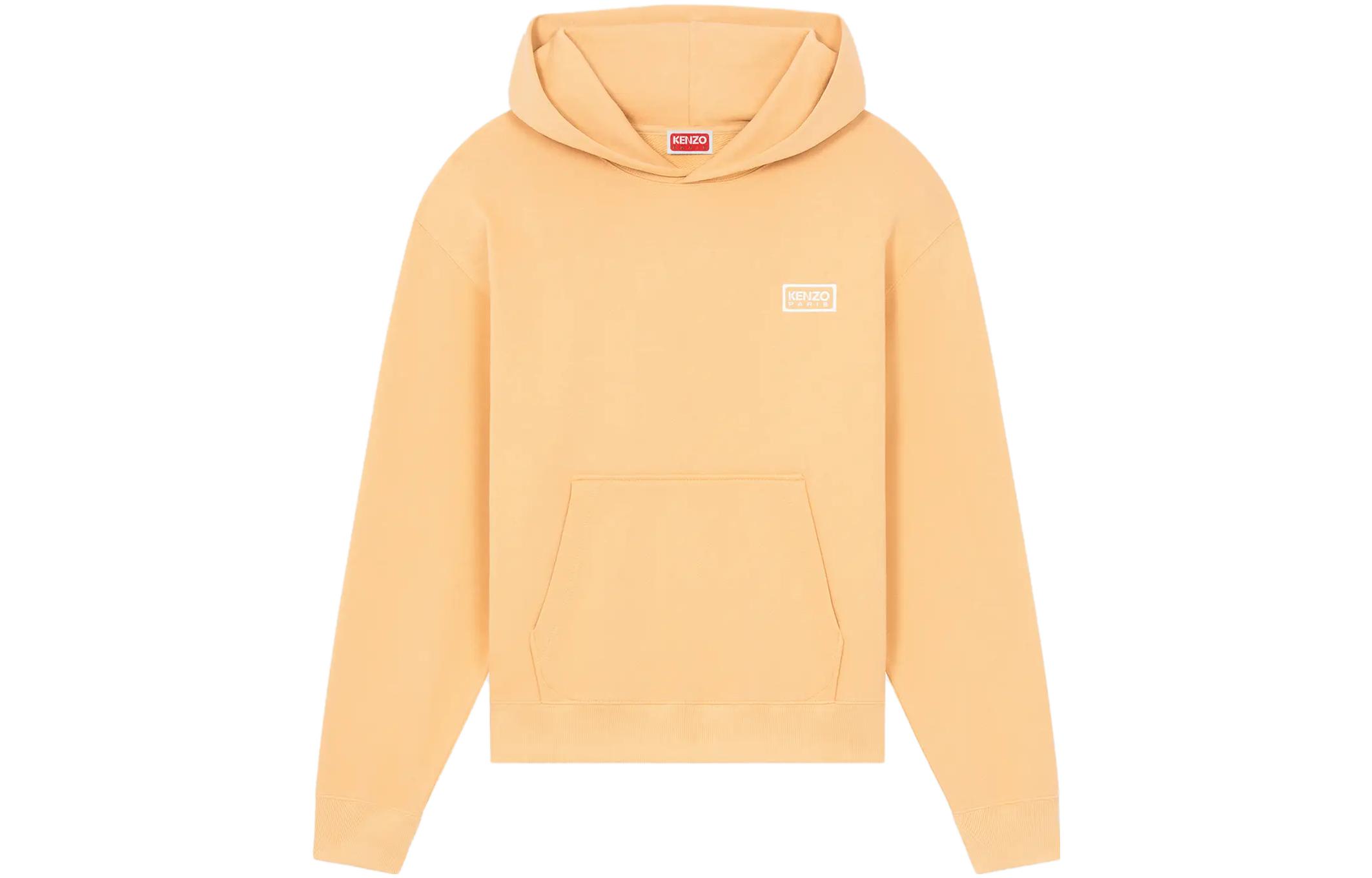 KENZO Logo Hoodie Yellow Long Sleeve Sweater FE55SW1824MG-12