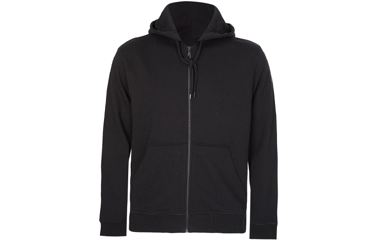 KENZO Logo Letter Printed Zip Hoodie Jacket Men’s Black F665BL7224MD-99