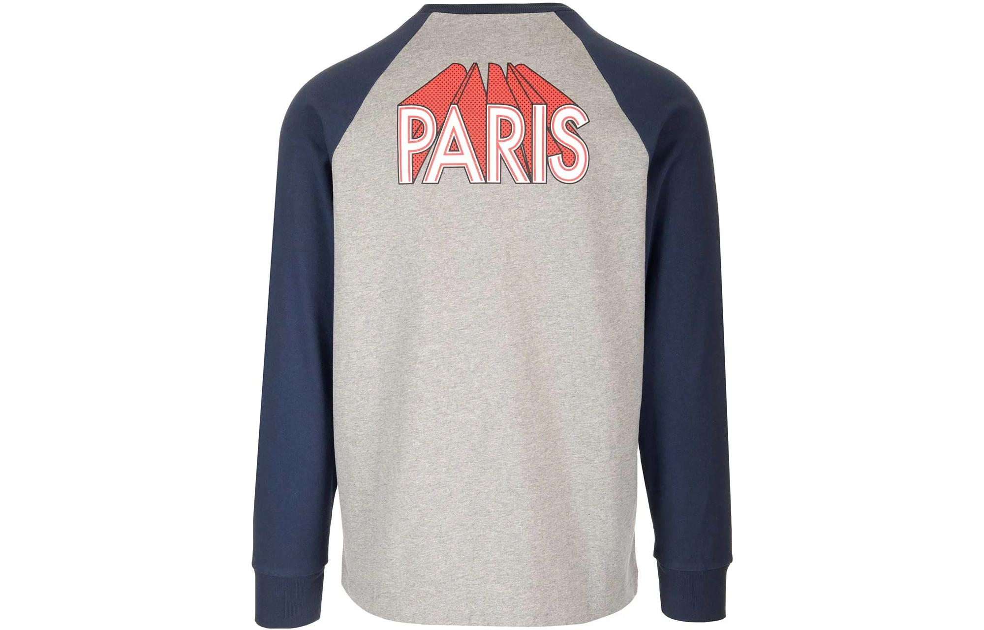 Lookbook KENZO Kaos Lengan Panjang Crewneck Logo Print Abu-abu FD65TS1054SI-94