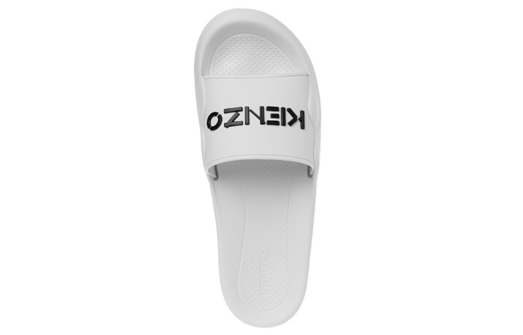 Kenzo Logo Print Fashion Slides 'White' 圖 3