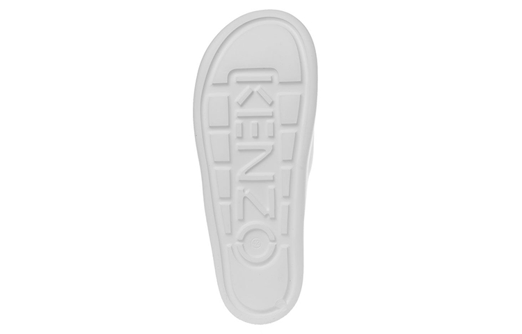 Kenzo Logo Print Fashion Slides 'White' 圖 4