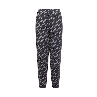 KENZO Logo Print Jogger Knit Sweatpants for Men. FC65PA7924MF-99J