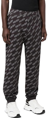 KENZO Logo Print Jogger Knit Sweatpants for Men. FC65PA7924MF-99J Shop KENZO Logo Print Jogger Knit Sweatpants for Men. FC65PA7924MF-99J