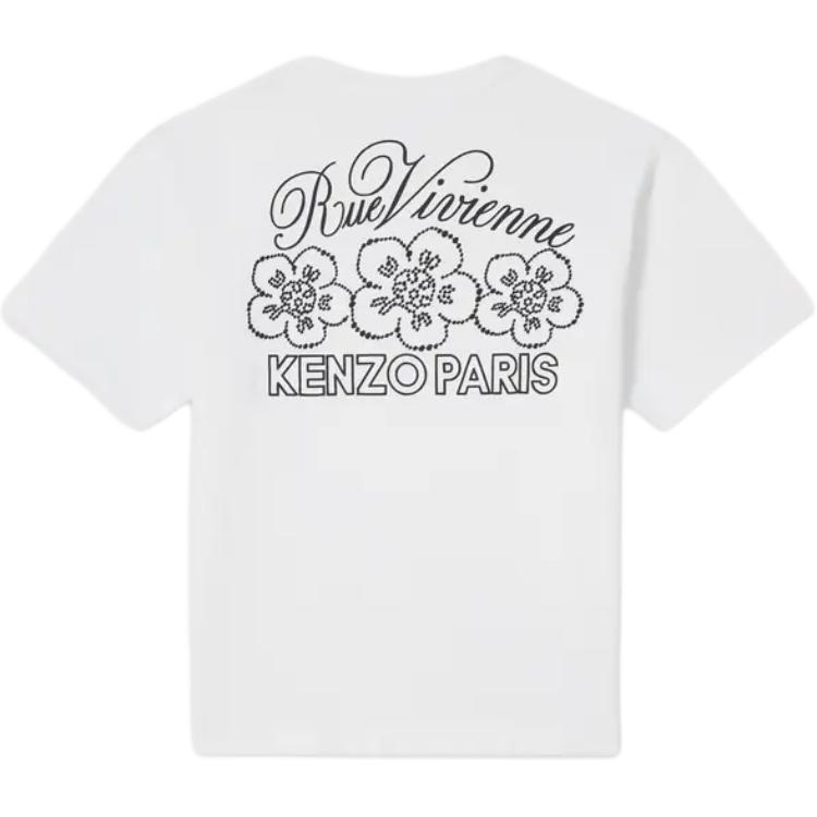 KENZO Logo Print Loose Fit Crewneck T-Shirt Grey White -  SS24. FE65TS2984SI-02 圖 3