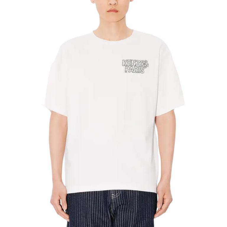 KENZO Logo Print Loose Fit Crewneck T-Shirt Grey White -  SS24. FE65TS2984SI-02 圖 5