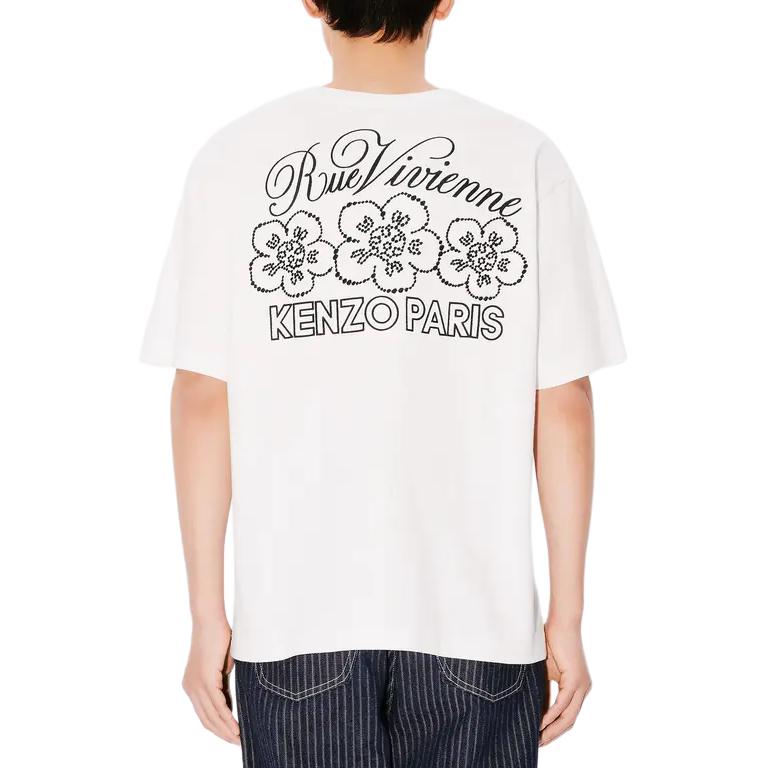 KENZO Logo Print Loose Fit Crewneck T-Shirt Grey White -  SS24. FE65TS2984SI-02 圖 6