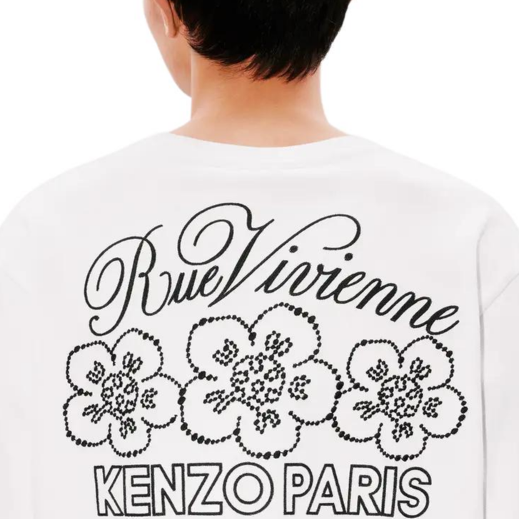 KENZO Logo Print Loose Fit Crewneck T-Shirt Grey White -  SS24. FE65TS2984SI-02 圖 7