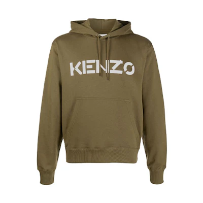 KENZO Logo Print Pullover Hoodie Brown FA65SW3004MD-50