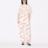 겐조 로고 프린트 오버핏 유니섹스 크루넥 반팔 티셔츠 FE58TS0044SY-02 5