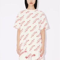 겐조 로고 프린트 오버핏 유니섹스 크루넥 반팔 티셔츠 FE58TS0044SY-02 6