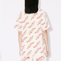 겐조 로고 프린트 오버핏 유니섹스 크루넥 반팔 티셔츠 FE58TS0044SY-02 8