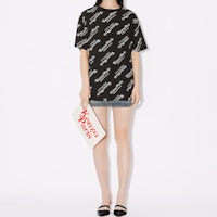 겐조 로고 프린트 오버핏 유니섹스 크루넥 반팔 티셔츠 FE58TS0044SY-02 Shop 겐조 로고 프린트 오버핏 유니섹스 크루넥 반팔 티셔츠 FE58TS0044SY-02