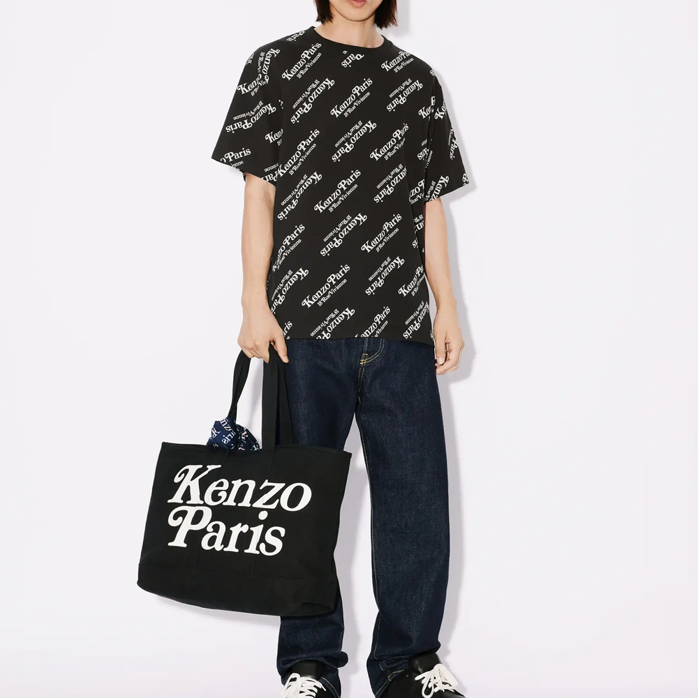Purchase KENZO Logo印花男女寬鬆短袖圓領T恤 FE58TS0044SY-02