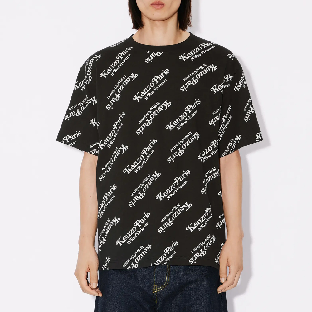 Details for KENZO Logo印花男女寬鬆短袖圓領T恤 FE58TS0044SY-02