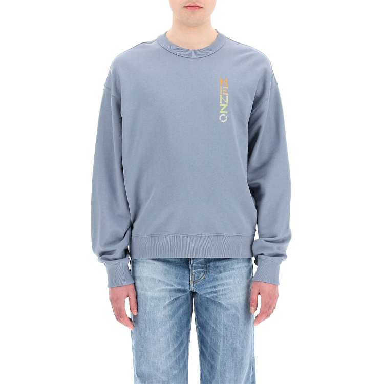 KENZO Logo SS22 Blue Pullover Sweatshirt  Long Sleeve. FC55SW5144ML-62 圖 3