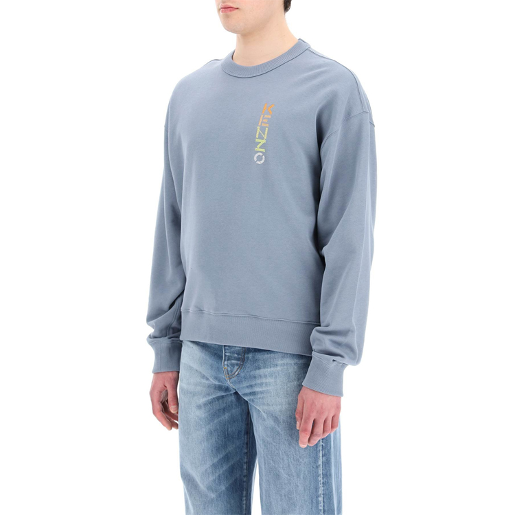 KENZO Logo SS22 Blue Pullover Sweatshirt  Long Sleeve. FC55SW5144ML-62 圖 5