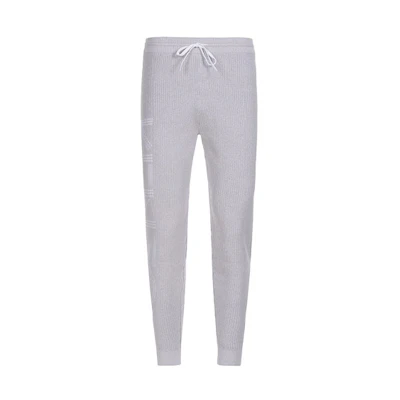 KENZO Logo Tapered Cotton Sweatpants Light Gray F955PA8163BA-93