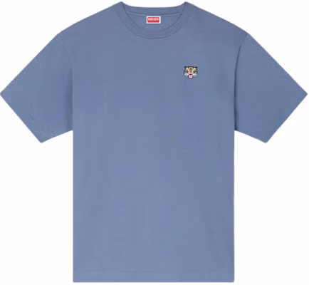 KENZO 刺繡虎頭標誌短袖圓領T恤 SS24 藍色 FE55TS1984SG-67 Buy KENZO 刺繡虎頭標誌短袖圓領T恤 SS24 藍色 FE55TS1984SG-67