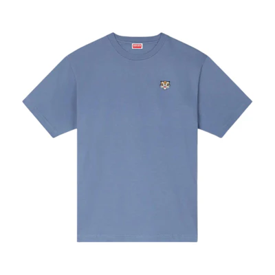 KENZO Logo Tiger Embroidered Crewneck T-Shirt SS24 Blue FE55TS1984SG-67