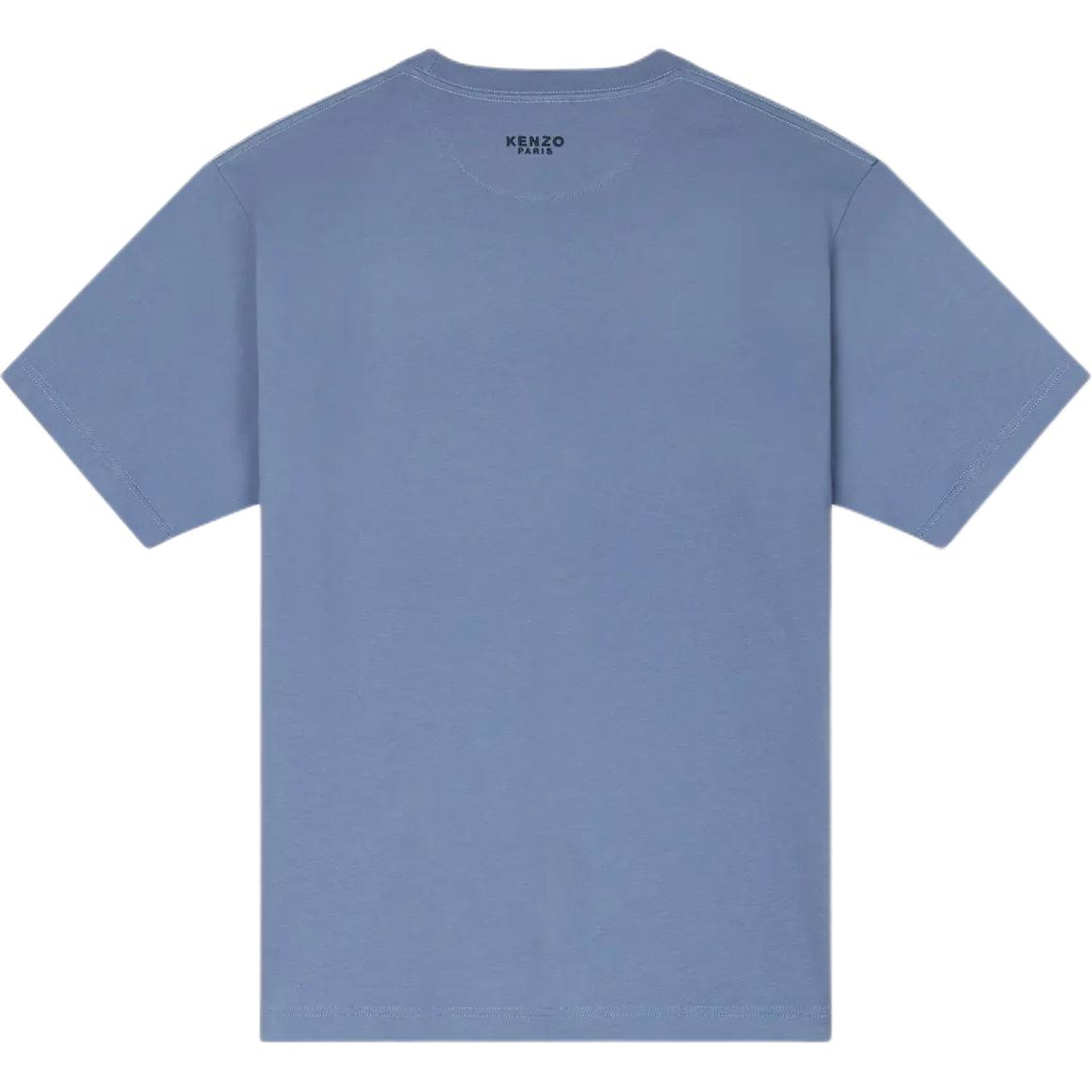 Lookbook KENZO 刺繡虎頭標誌短袖圓領T恤 SS24 藍色 FE55TS1984SG-67