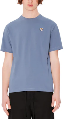 KENZO 刺繡虎頭標誌短袖圓領T恤 SS24 藍色 FE55TS1984SG-67 Purchase KENZO 刺繡虎頭標誌短袖圓領T恤 SS24 藍色 FE55TS1984SG-67