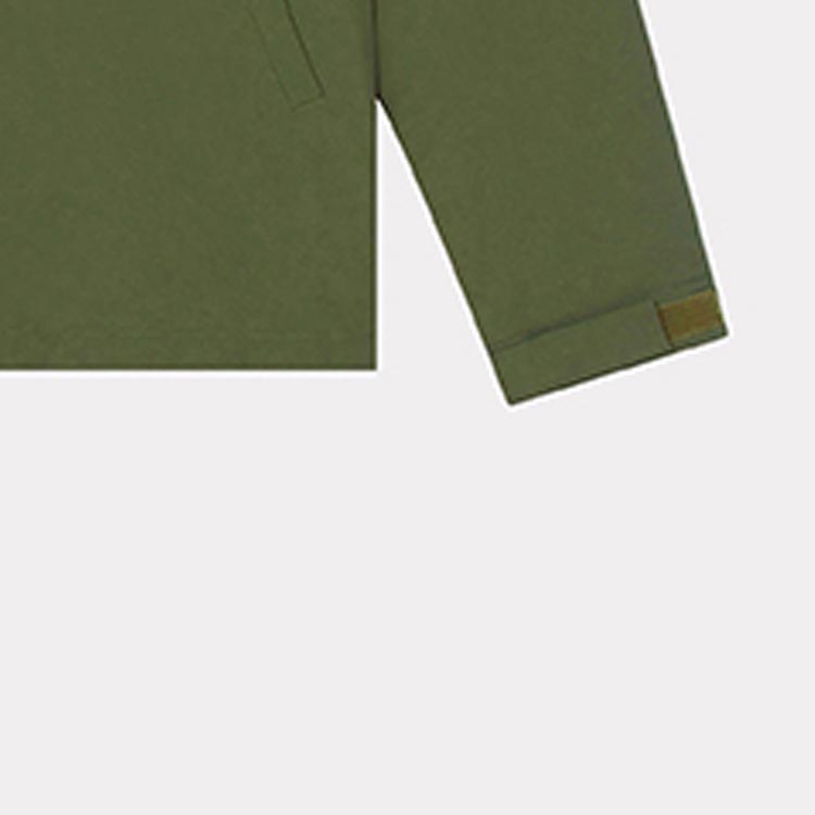 Details for Kenzo 深卡其色刺繡Logo長袖休閒外套 FD55BL0619NT-51