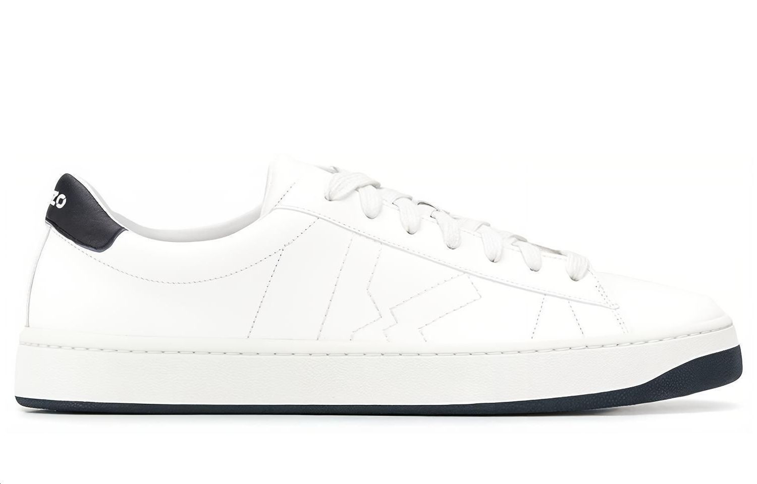 Kenzo Low-Top Leather Sneakers 'White' 圖 2