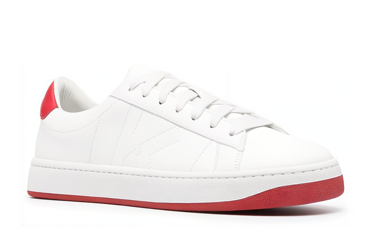 Kenzo Low-Top Leather Sneakers 'White' 圖 2