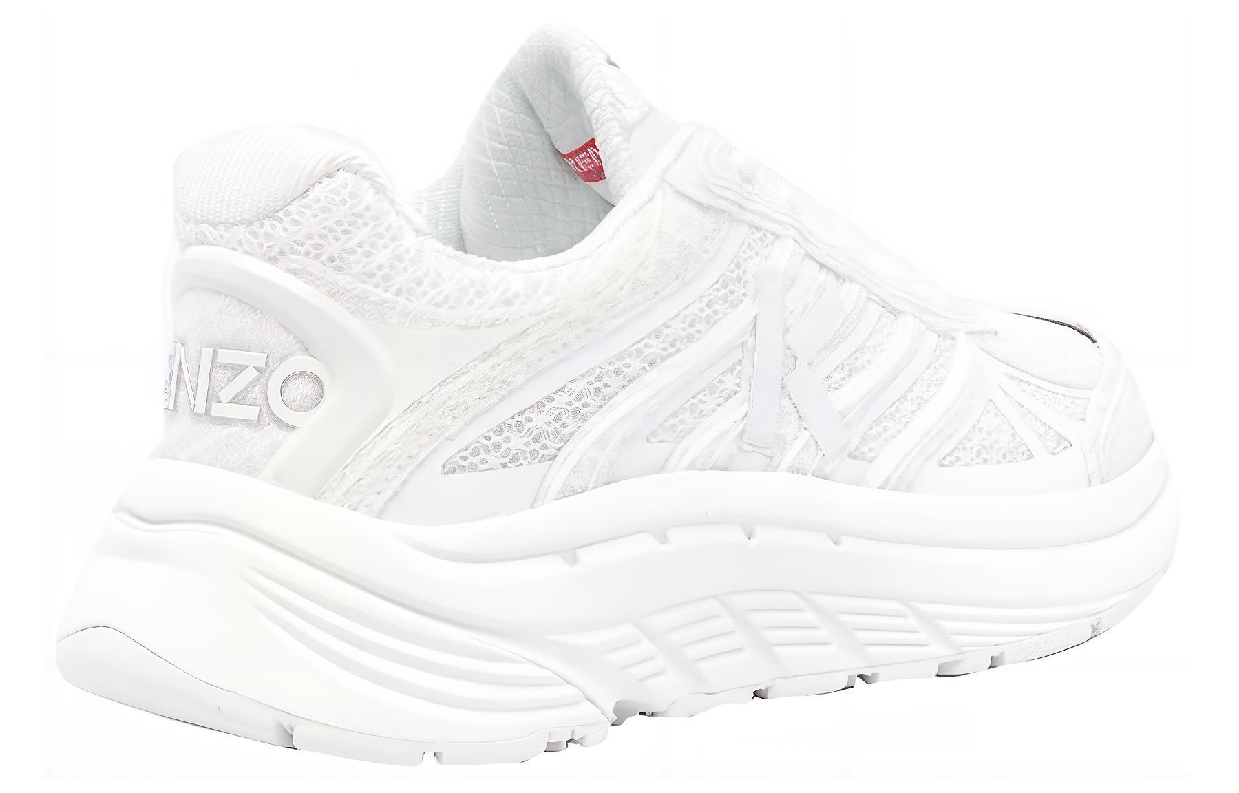 Shop Kenzo Sepatu Wanita Rendah 'Breathable Putih' FD62SN070F6801