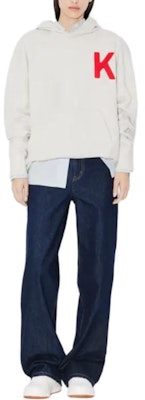 켄조 럭키 타이거 젠더리스 그레이 롱슬리브 캐주얼 후디 스웻셔츠. FE58SW0114MF-93 Purchase 켄조 럭키 타이거 젠더리스 그레이 롱슬리브 캐주얼 후디 스웻셔츠. FE58SW0114MF-93