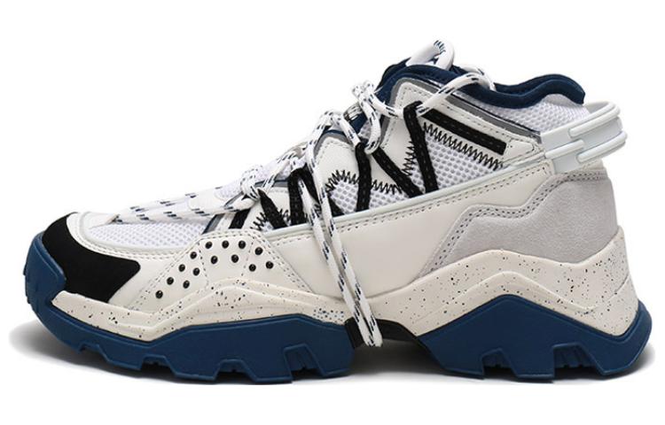 Kenzo Mesh Sneakers with Leather Trimming 'Deep Blue'