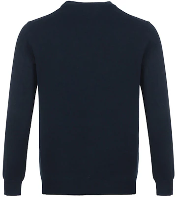 KENZO Midnight Blue Tiger Head Crewneck Knit Sweater FA55PU5003XB-77 Lookbook KENZO Midnight Blue Tiger Head Crewneck Knit Sweater FA55PU5003XB-77