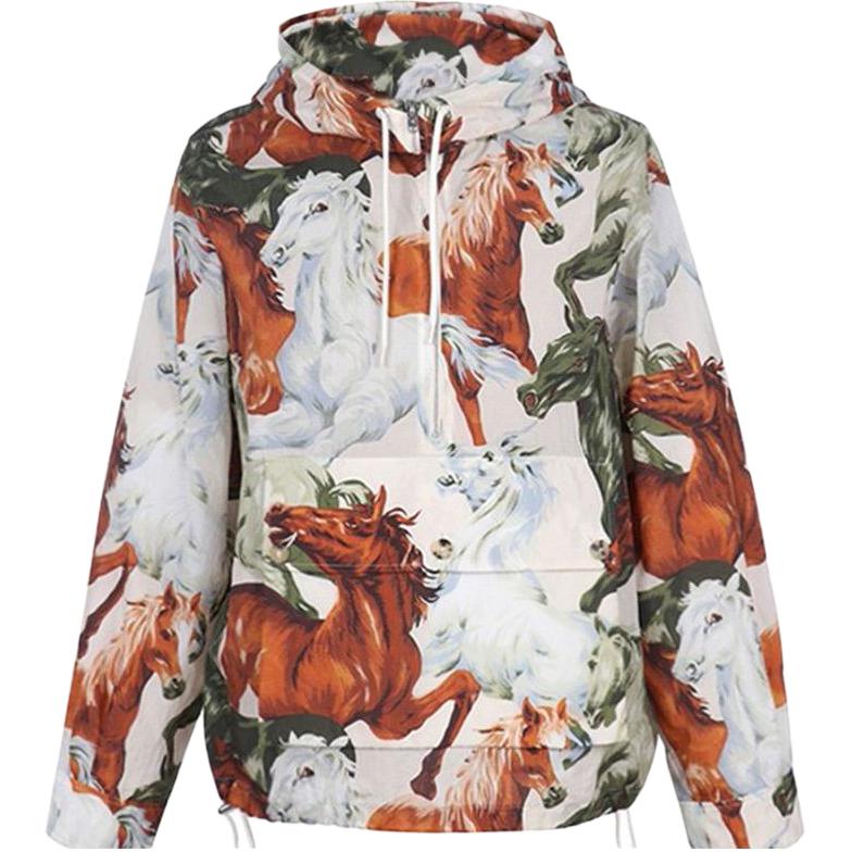 KENZO Multicolor Sweatshirt with Horse Print Design FA65BL0499PC-01
