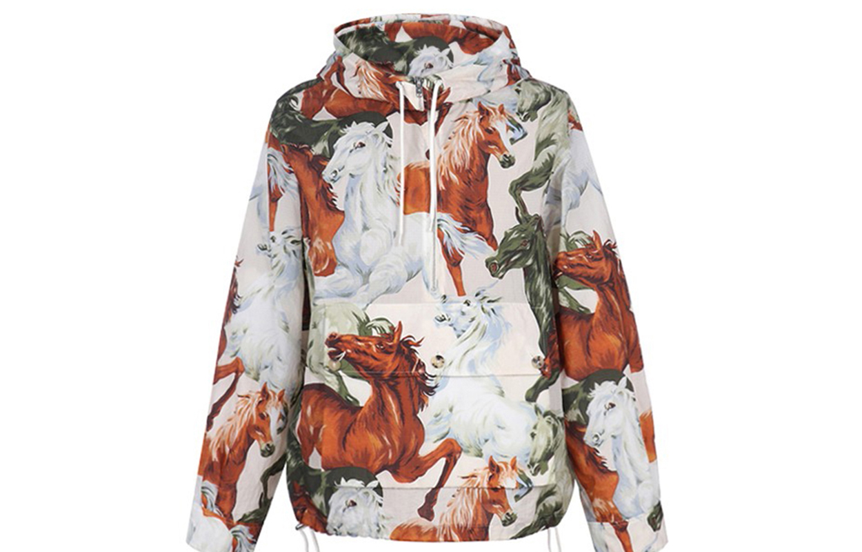 Order 겐조 멀티컬러 말 프린트 디자인 스웻셔츠 FA65BL0499PC-01