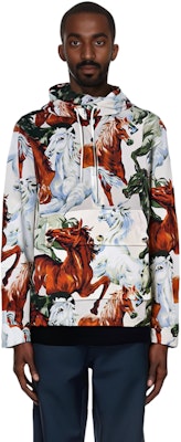 겐조 멀티컬러 말 프린트 디자인 스웻셔츠 FA65BL0499PC-01 Details for 겐조 멀티컬러 말 프린트 디자인 스웻셔츠 FA65BL0499PC-01