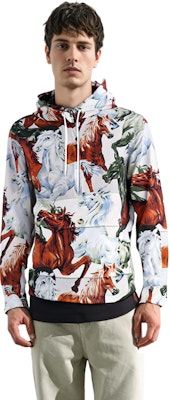 겐조 멀티컬러 말 프린트 디자인 스웻셔츠 FA65BL0499PC-01 Cheap 겐조 멀티컬러 말 프린트 디자인 스웻셔츠 FA65BL0499PC-01