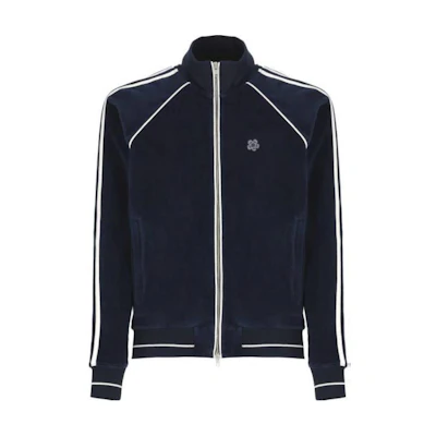 KENZO Navy Blue Zip-Up Stand Collar Slim Fit Jacket FE65SW2024VD-77