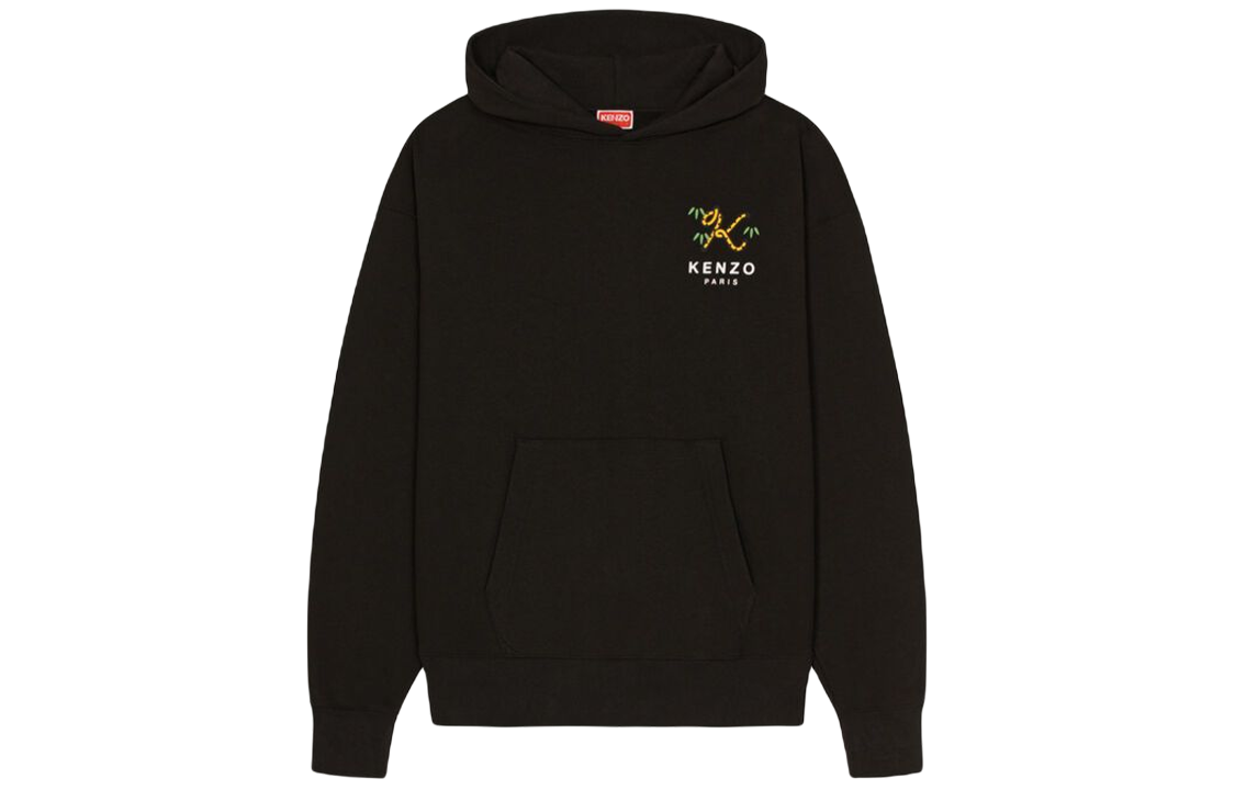 Lookbook KENZO Nigo Drop2 Tiger Tail Series Large Logo Hoodie Men’s Black FC55SW461CMI-99J-L