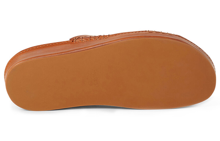 Purchase ケンゾー オパンカ レザー スライド (ブラウン) FB55MU023L65-13