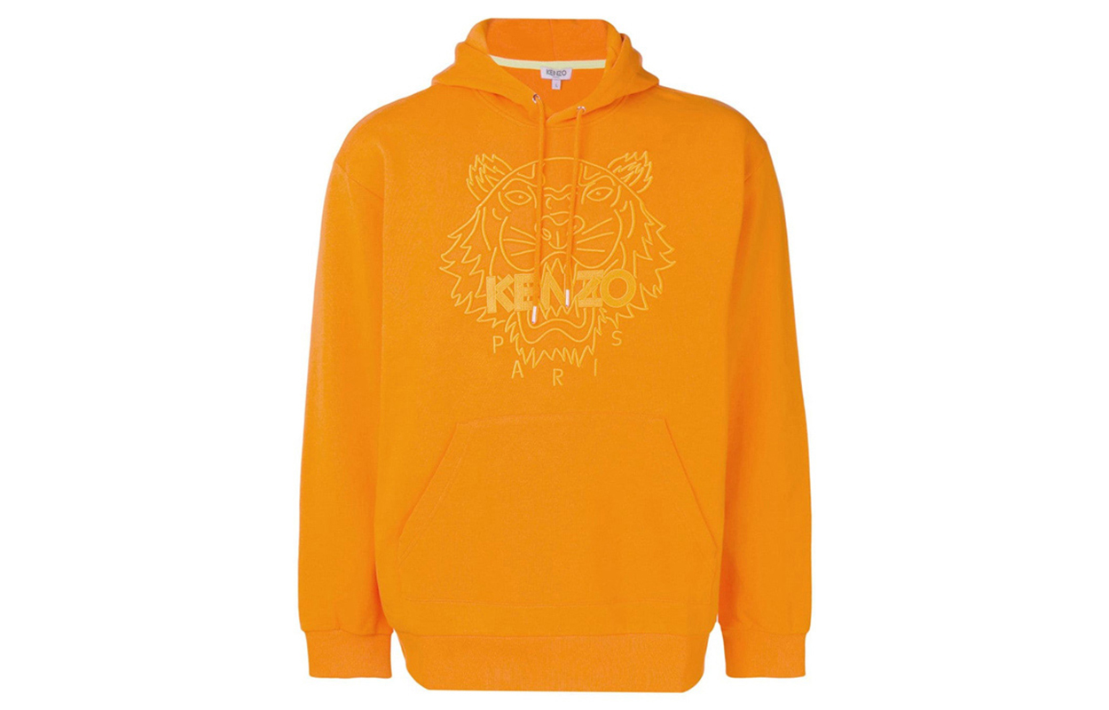 KENZO Orange Pullover Hoodie with Long Sleeves F955SW4234XF-17