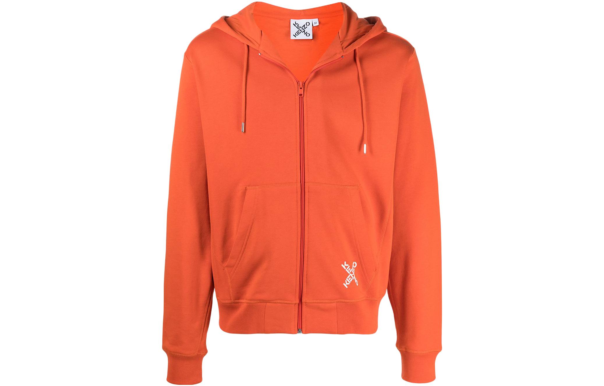 KENZO Orange Zip-Up Hoodie Jacket FA65BL7204MS-16