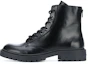 Buy Kenzo Pike Sepatu Bot Kulit Hitam dengan Tali Ankle FA65BT340L62-99