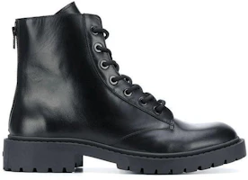 Order Kenzo Pike 黑色皮革系带短靴 FA65BT340L62-99