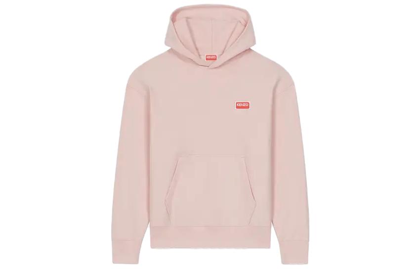 KENZO Pink Logo Print Hoodie FD65SW0704ME34