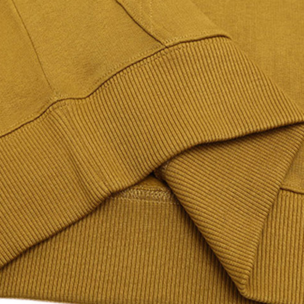 Sizing KENZO Sweatshirt Mustard Yellow Pullover Lelaki Wanita FA65SW3604MD-48